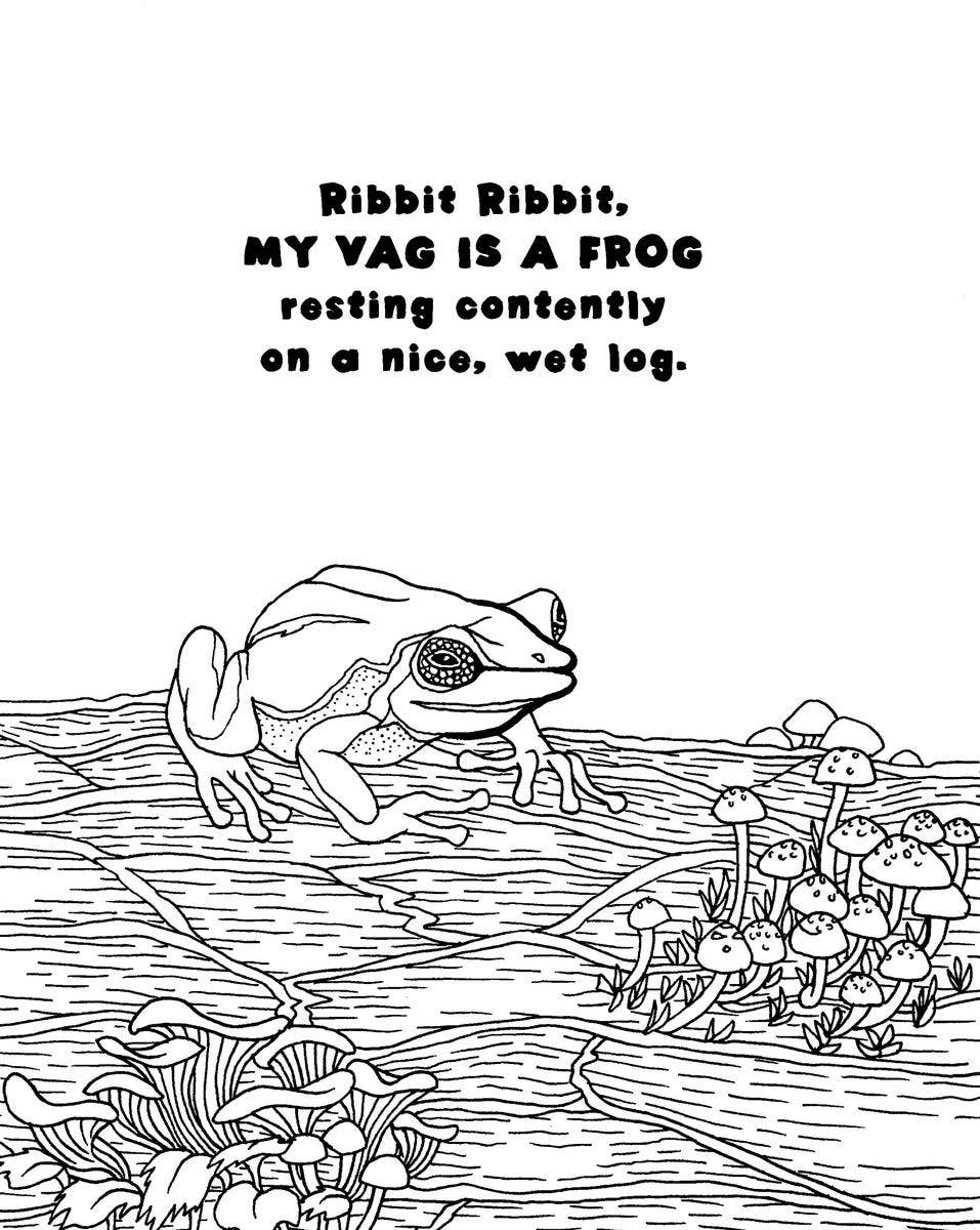 Microcosm Publishing & Distribution - Wholesale Colouring and activity book – adult - My Vag: A Rhyming Coloring Book5