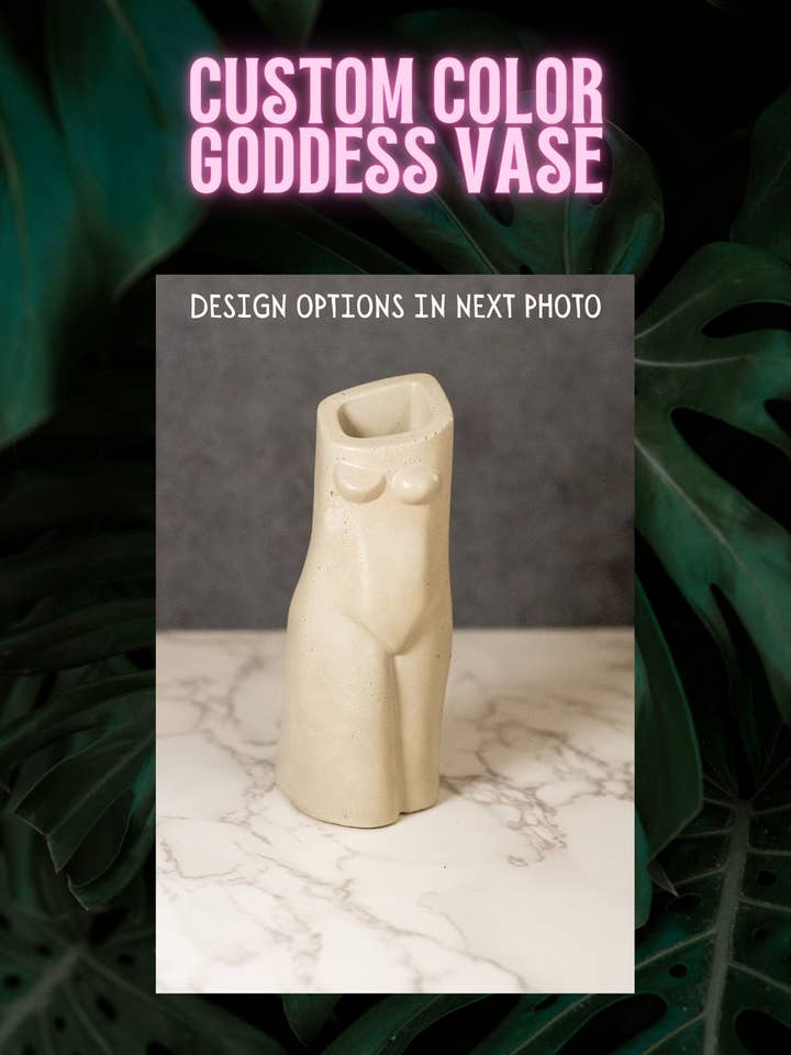 Custom Color Concrete Flower Vase for wholesale by Shutterhaus