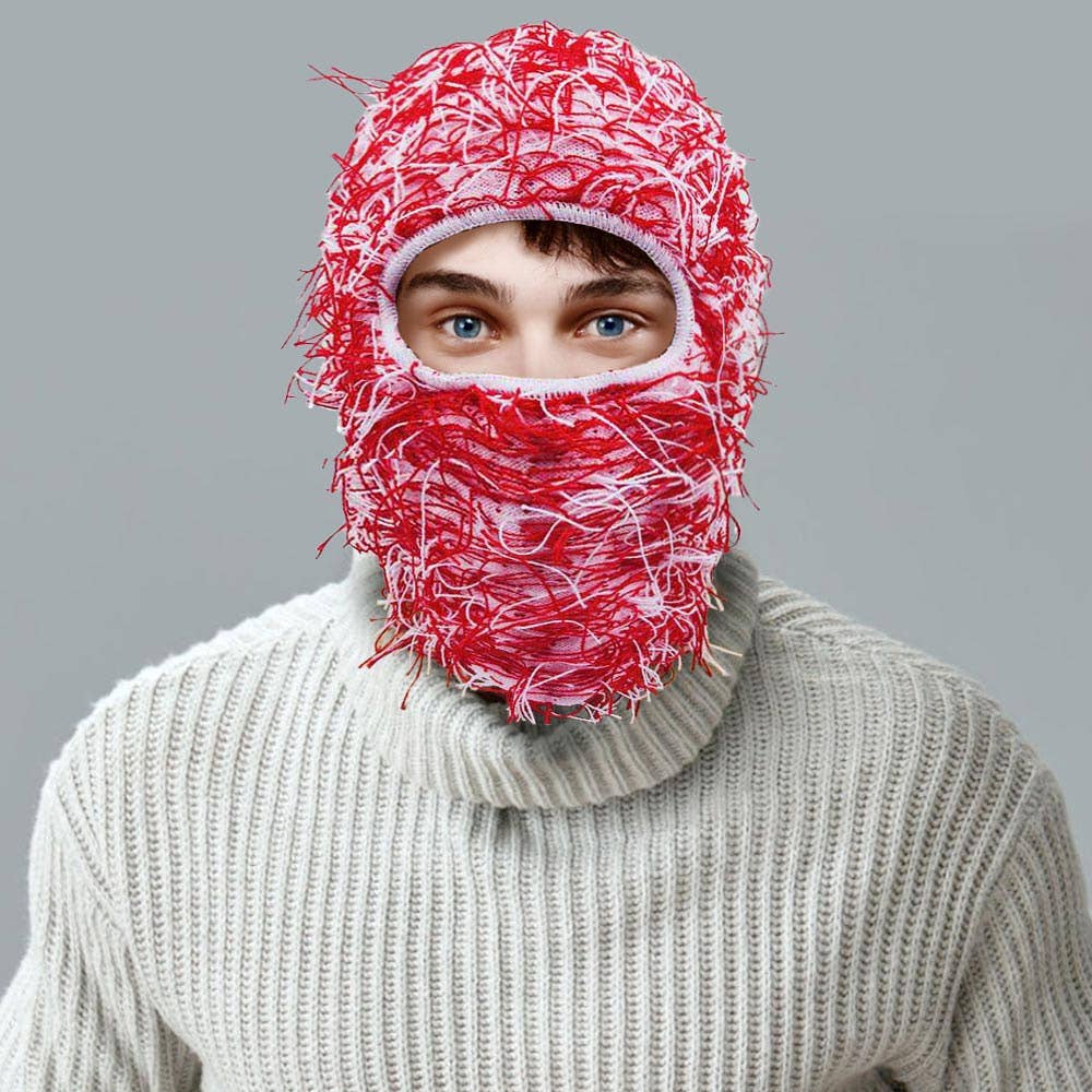Sensibling Corp. - Wholesale Balaclava - Unisex - Distressed Fuzzy Winter Balaclava Mask Hat
6