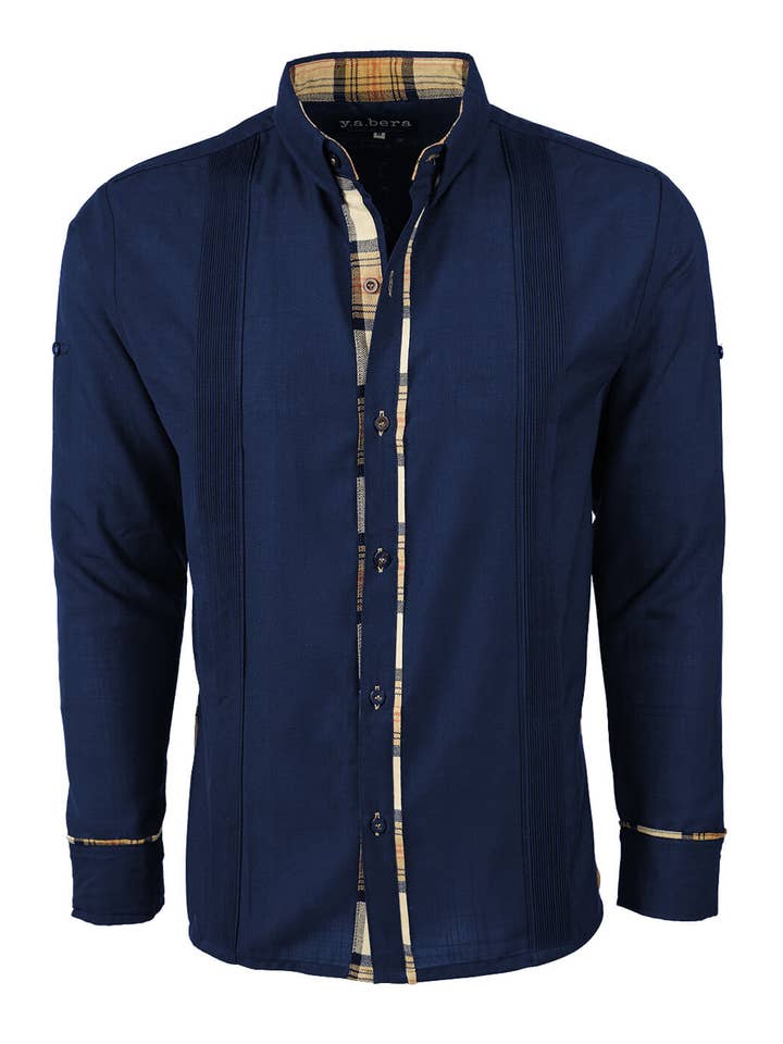 Y.A.Bera Clothing Modern Guayaberas - Wholesale Button Down Shirt - Men's - El Marino de Savile Guayabera2