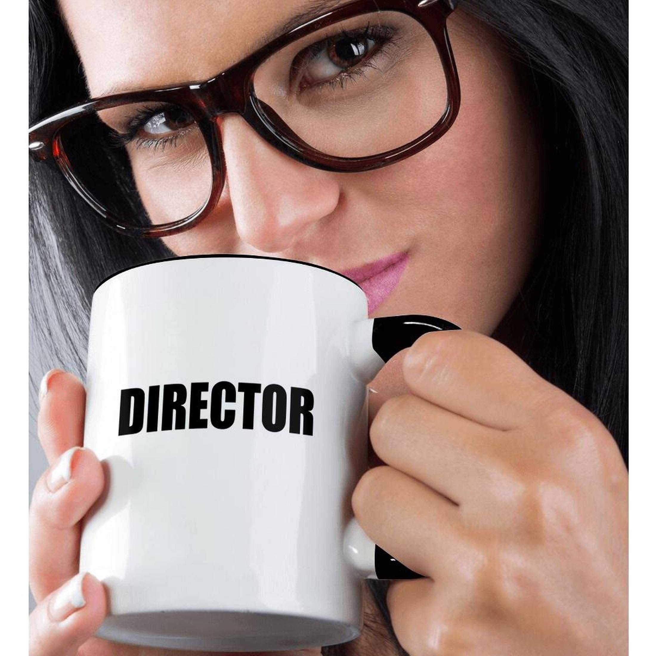 3dRose - Vendita all'ingrosso Tazza - 3dRose, Regista - orgoglio per il lavoro nell'industria cinematografica - testo in bianco e nero - orgoglioso della tua professione o hobby cinematografico, Tazza1