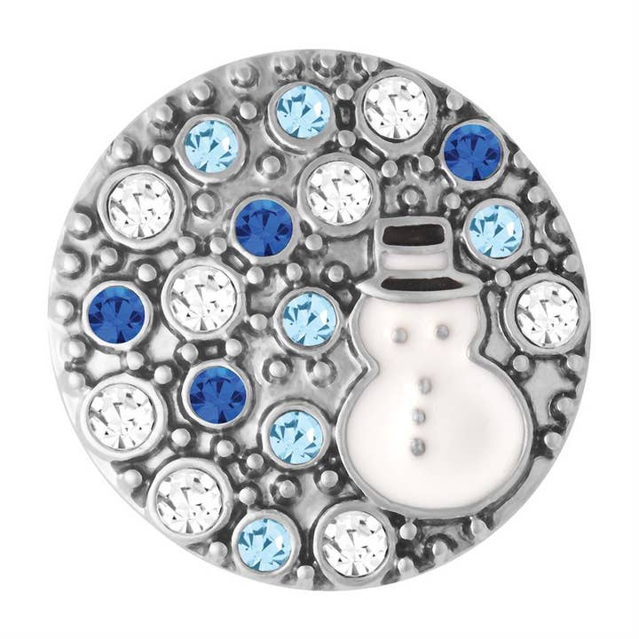 Kiss Snowman Christmas Winter Snap for wholesale by Ginger Snaps