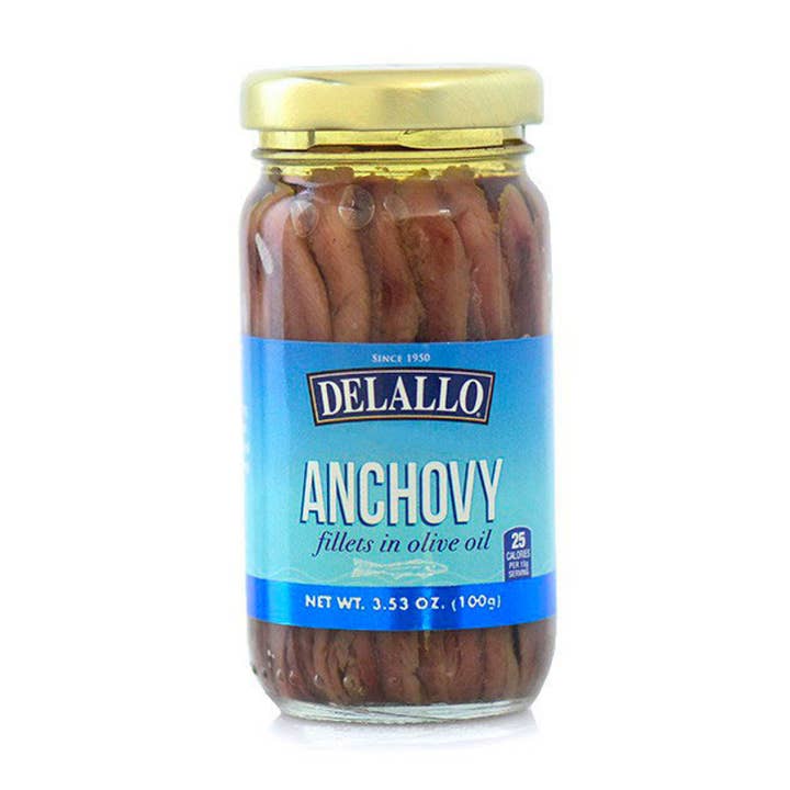 Anchovies (Jar) for wholesale by Delallo