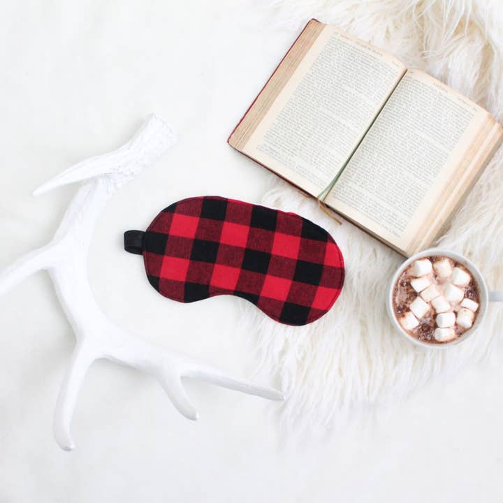 ohhh lulu - Wholesale Sleep/Eye Mask - Lumberjack Flannel Sleep Mask1