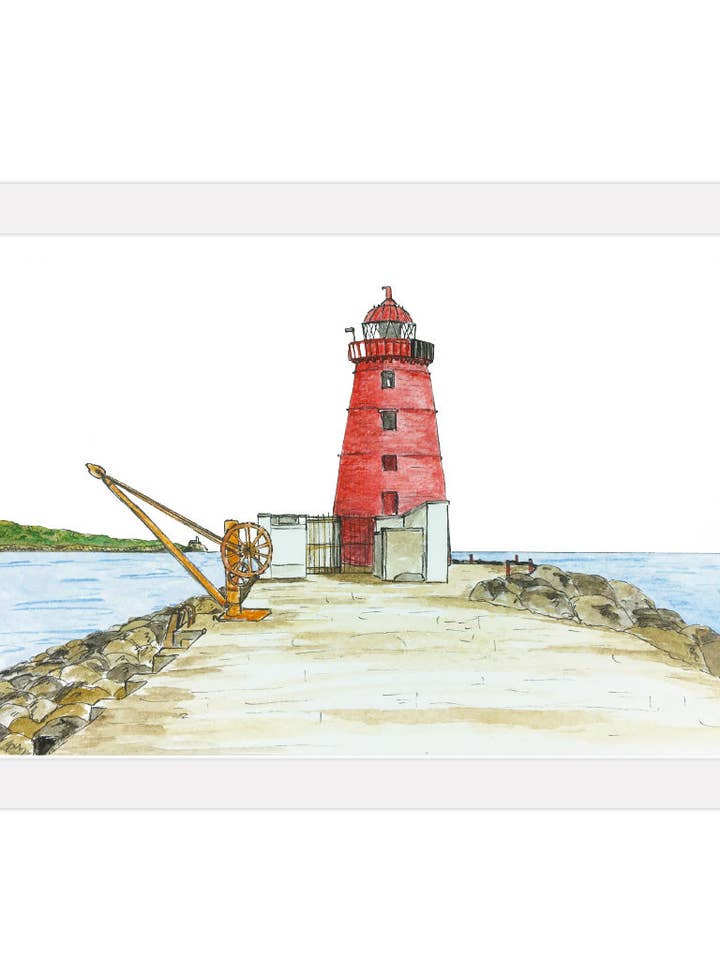 Stampa Poolbeg Lighthouse per la vendita all'ingrosso da parte di Duck Blue®