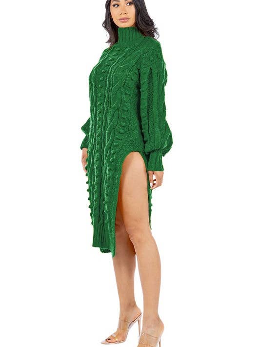 grün DAMENMODE PULLOVERKLEID für den Großhandel auf Faire