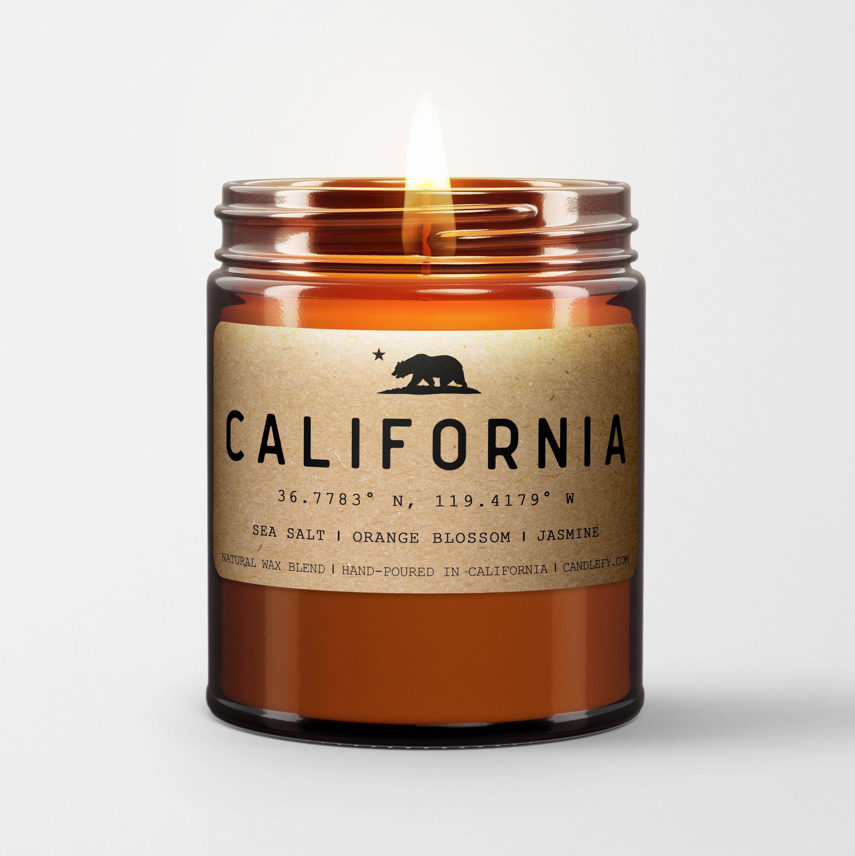 Candlefy - Wholesale Jar/Filled Candle - California Golden State Natural Wax Scented Candle3