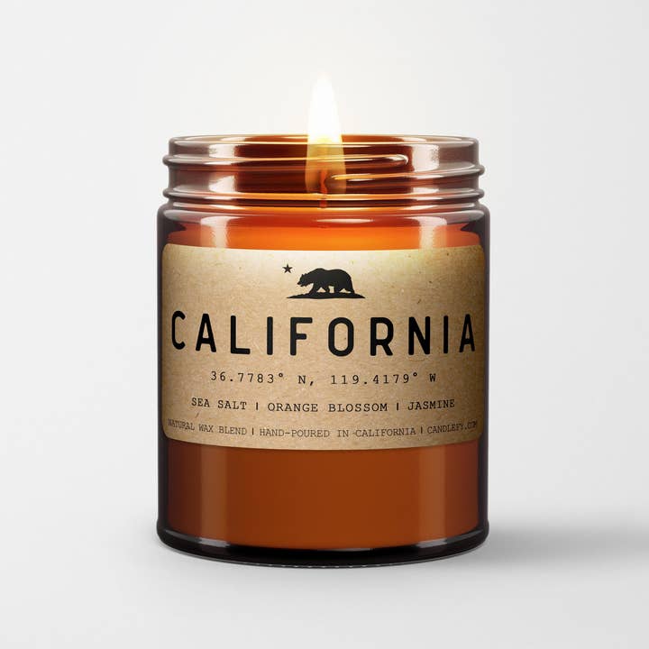 Candlefy - Wholesale Jar/Filled Candle - California Golden State Natural Wax Scented Candle3