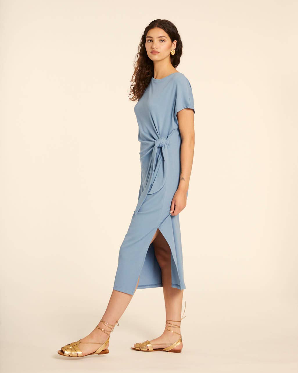 Pepaloves - Wholesale Dress - Women's - VESTIDO CANALE ANUDADO AZUL2