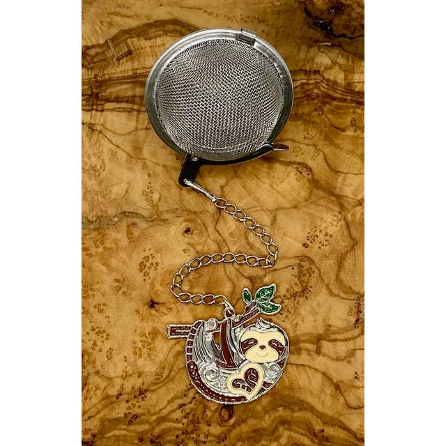The Traveling Teapot - Wholesale Tea Strainer/Infuser - Loose Leaf Tea Infuser, Sloth Charm Ball, Tea Lover Gift