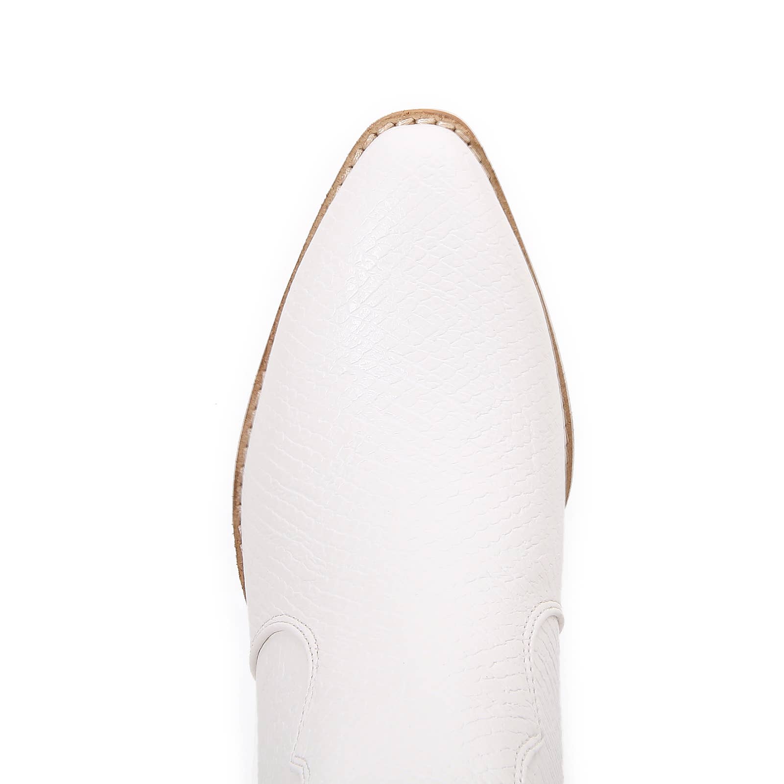 Shop Lev - Vente Bottines – femme - Bottes Western zippées en cuir PU à talons carrés pour femmes6