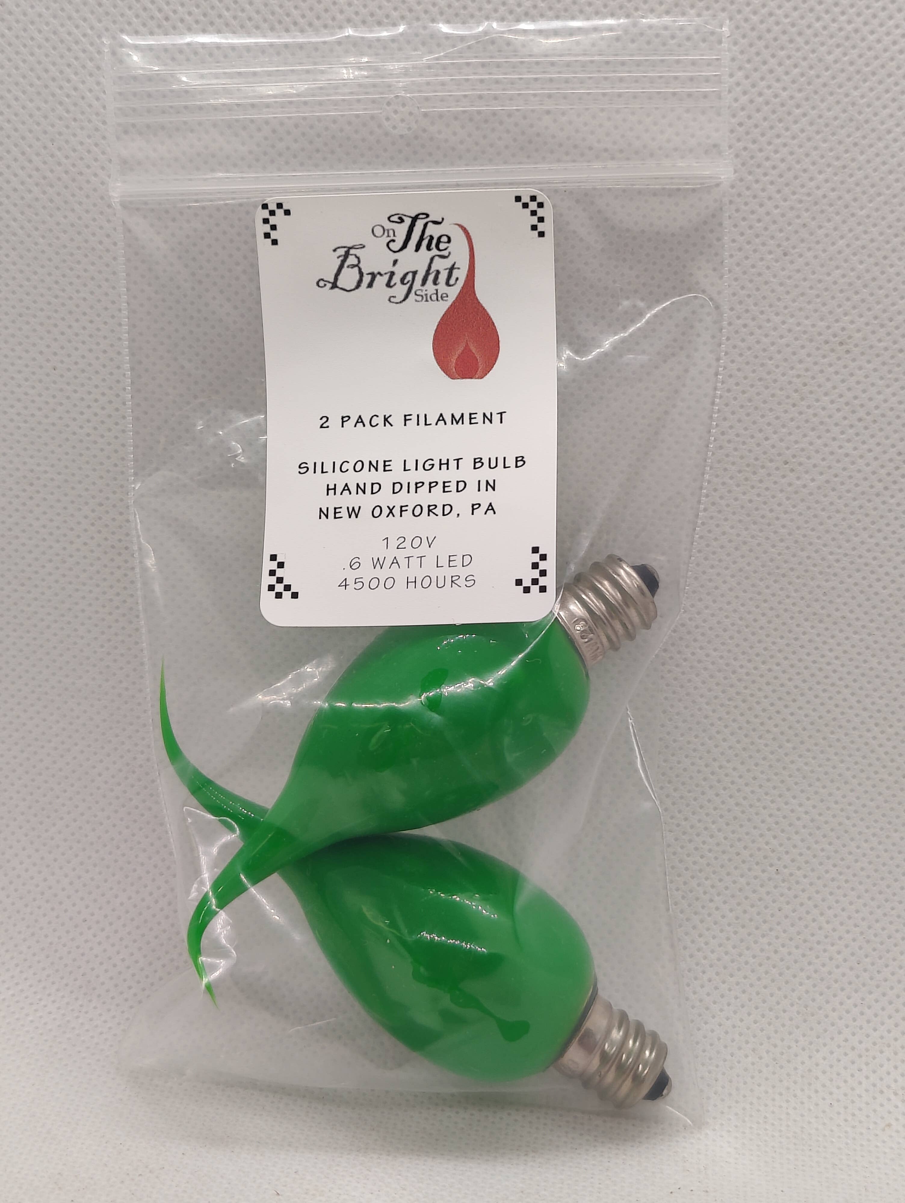 Just Browsing, LLC - Wholesale Light Bulb/Puck - LED Filament Silicone Light Bulbs  Hand Dipped, pack of 21