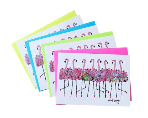 Kim Rody Creations LLC – wholesale Stationery/notecard set – Flamingo Series Note Card Set2