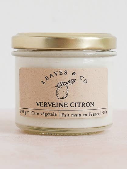 Verbena Citron Scented Candle Seasonal Jar for wholesale by Leaves & Co