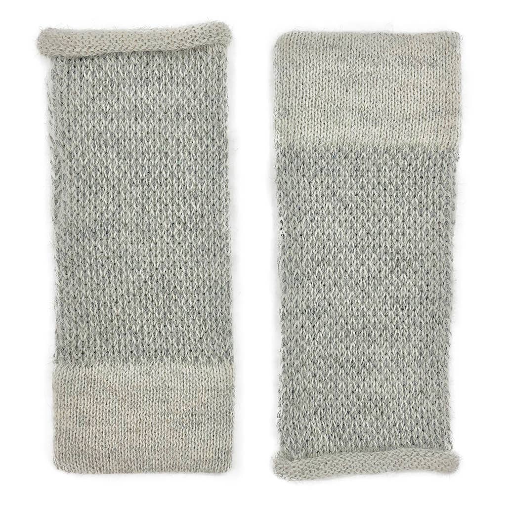 SLATE + SALT - Wholesale Gloves - Women's - Gray Interwoven Alpaca Gloves1