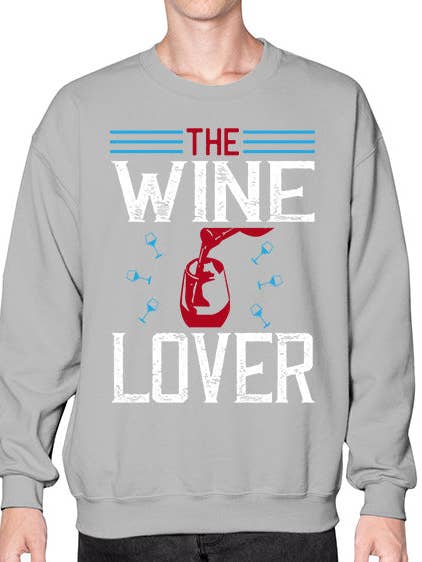 le passionné de vin 420# - vin - Sweatshirt - Col rond pour la vente par tshirt unlimited