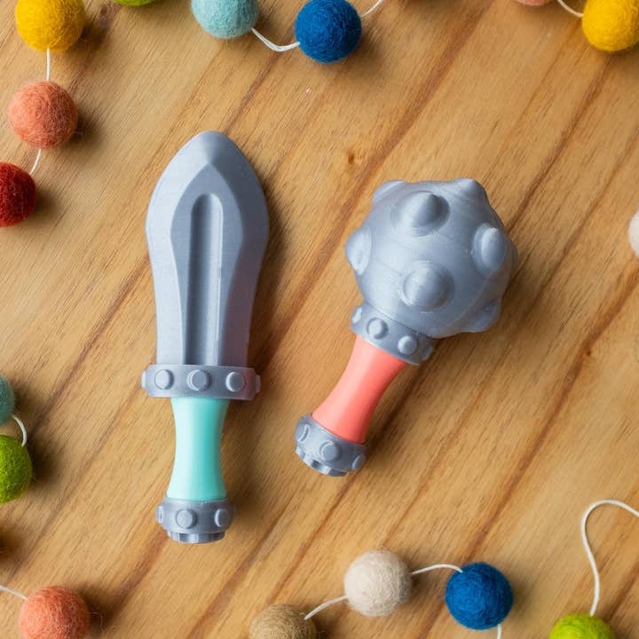 Printed Foundry - Wholesale Handheld Rattle - Baby - Baby's First Mace - Fun Rattle Sensory Toy for Babies2