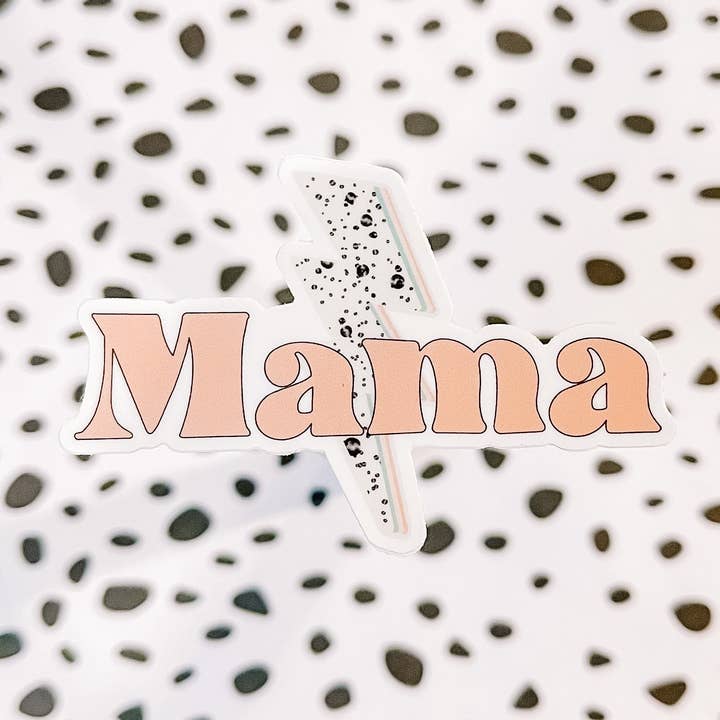 Boulon éclaircissant Mama | Autocollant vinyle pour la vente par Breanna Jones Creative