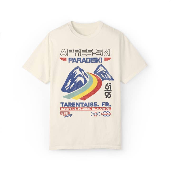 KILLER RETRO - Wholesale Screen Printed T-Shirt - Unisex - Vintage Apres-Ski Retro Graphic T-shirt1