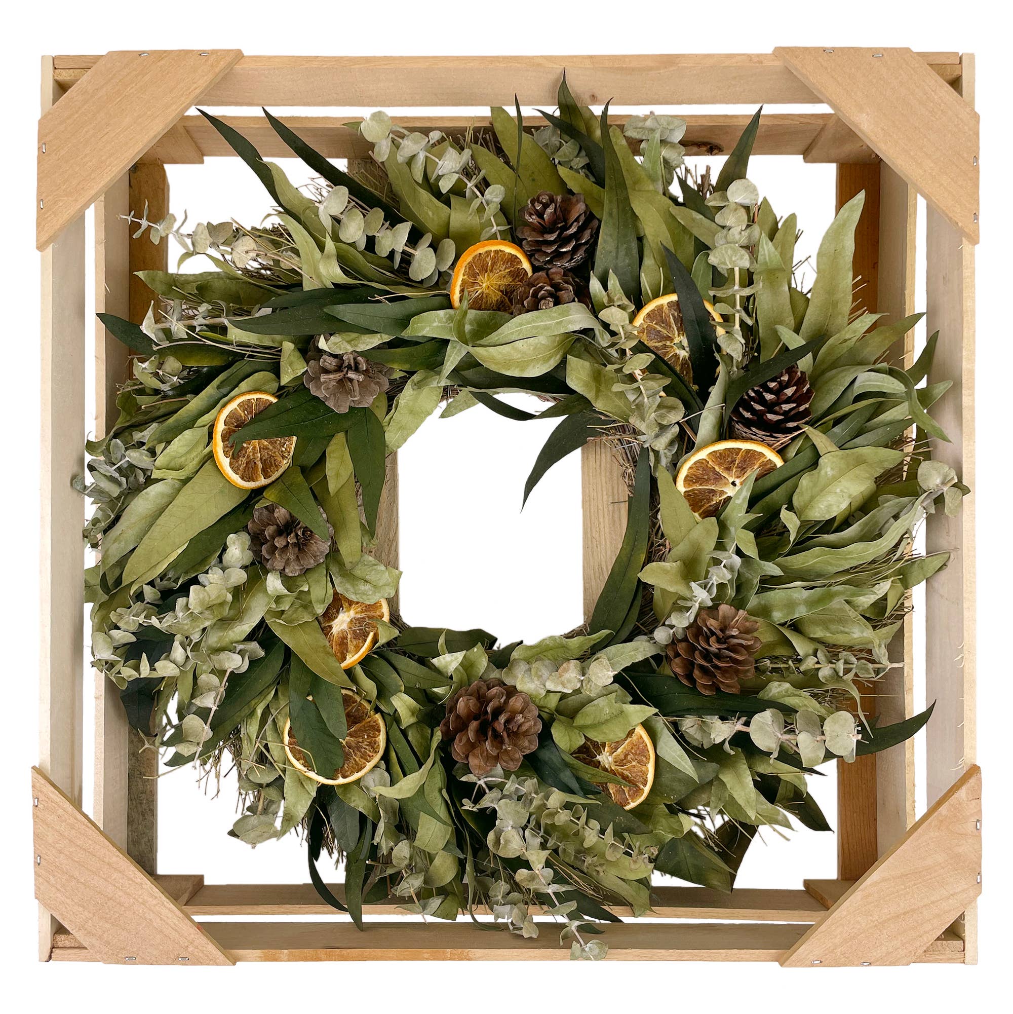 Andaluca - Wholesale Wreath - Citrus & Eucalyptus Spice Wreath4