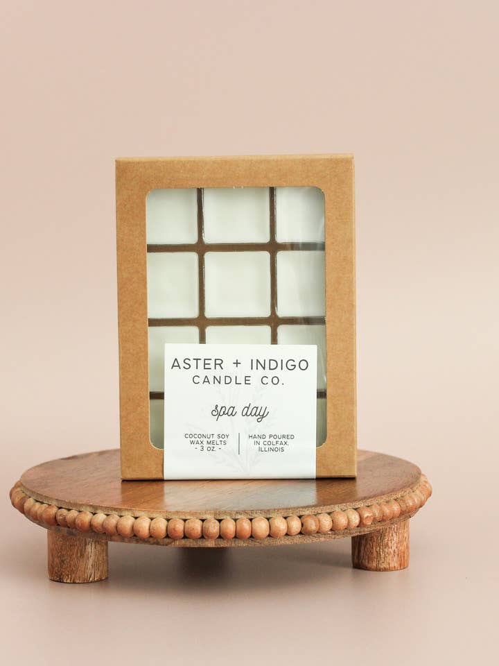 Spa Day | Coconut Soy Wax Melts for wholesale by Aster + Indigo Candle Co.