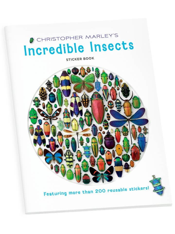 Christopher Marley's Incredible Insects Sticker Book for wholesale by Pomegranate