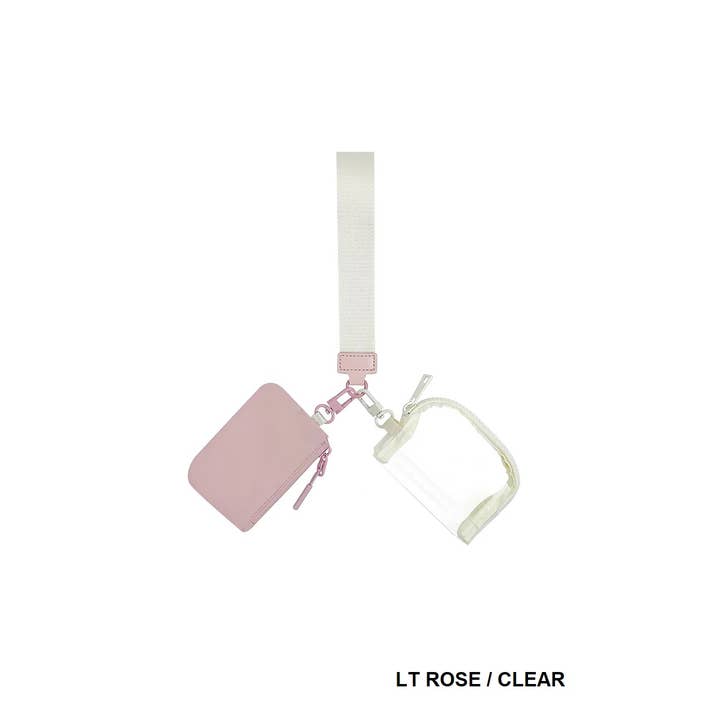 42POPS - Wholesale Wristlet - ,,,...._ SI-26443 Dual Pouch Wristlet Keychain Wallet6