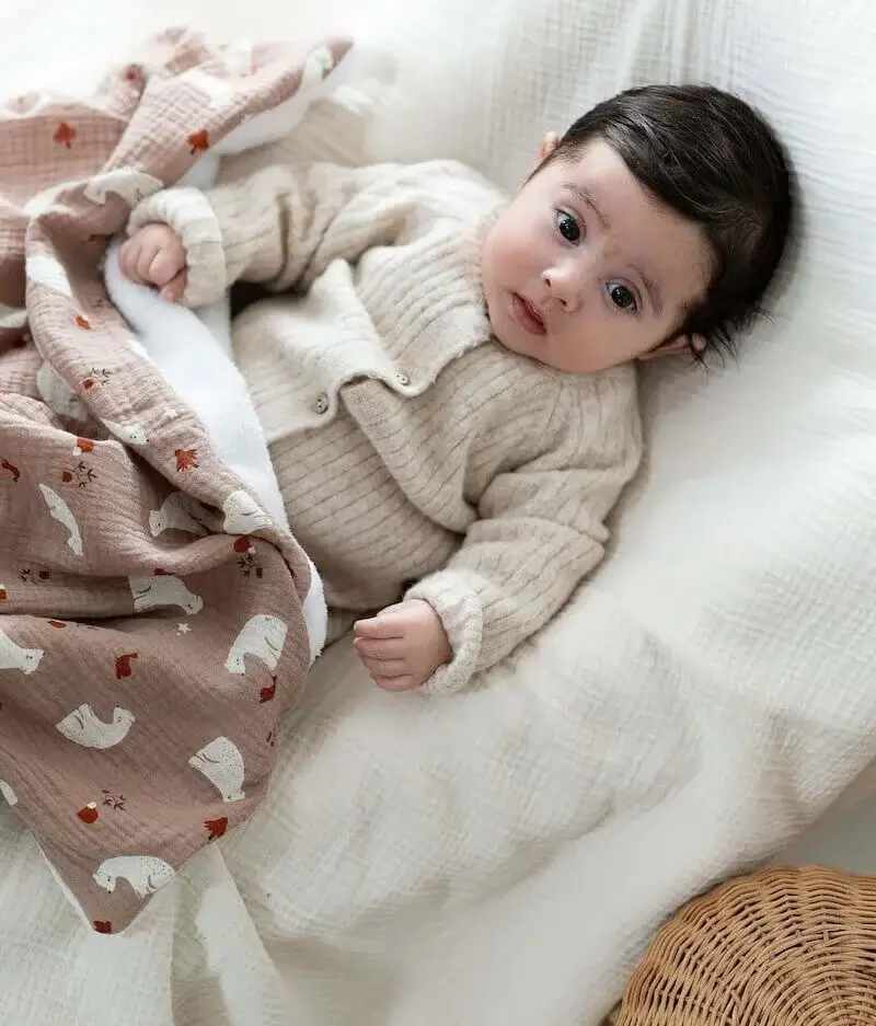 Manufacture des bébés français – wholesale Filtar – Barn och baby – Moccha Björntäcke6