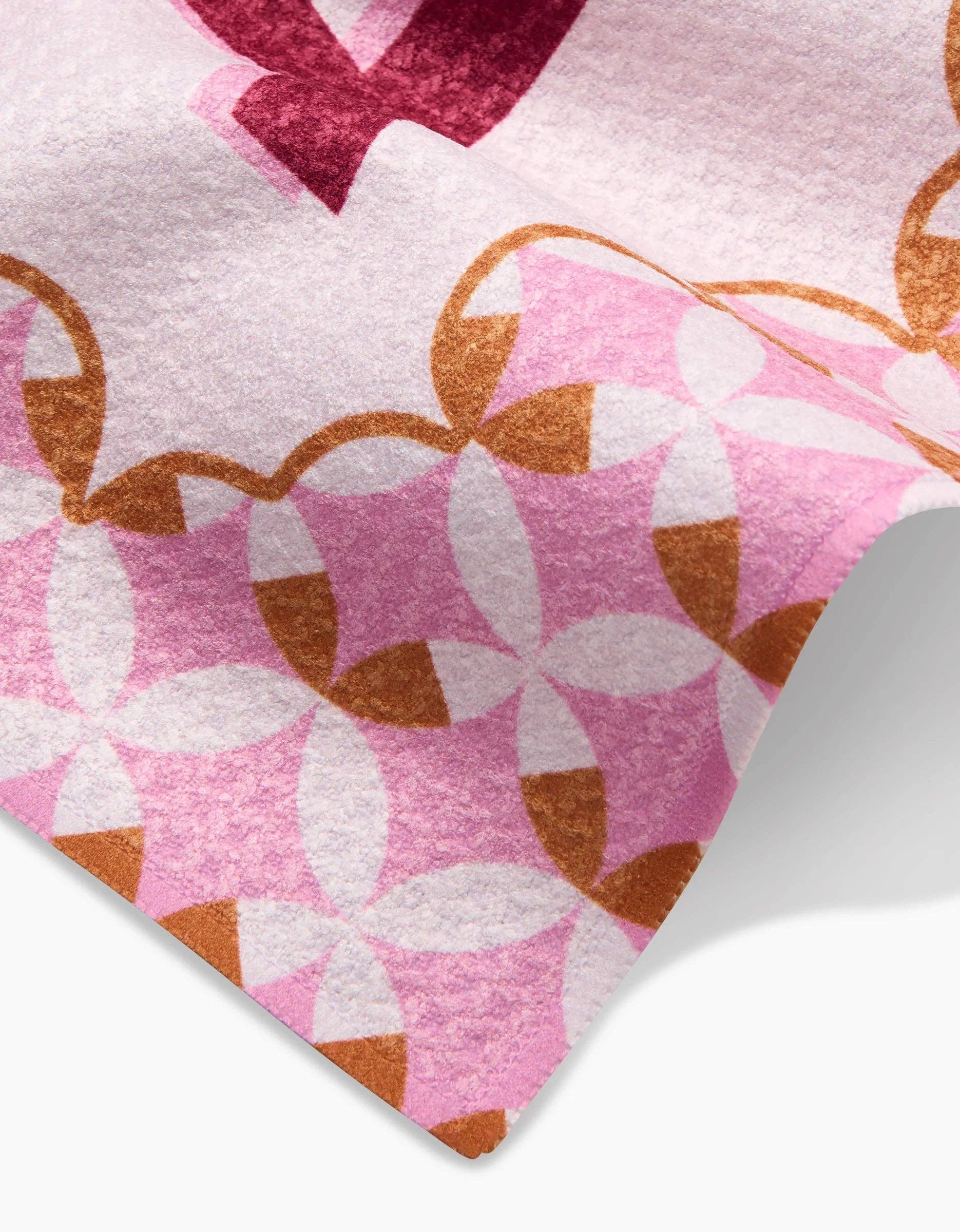 Geometry – toalha de cozinha por atacado – Azulejo com Monograma de Geometria1