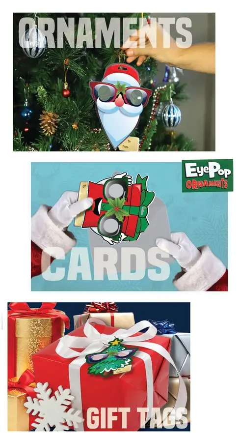 American Paper Optics, LLC - Wholesale Ornament - EyePop teddybeer 3D-kerstversiering1