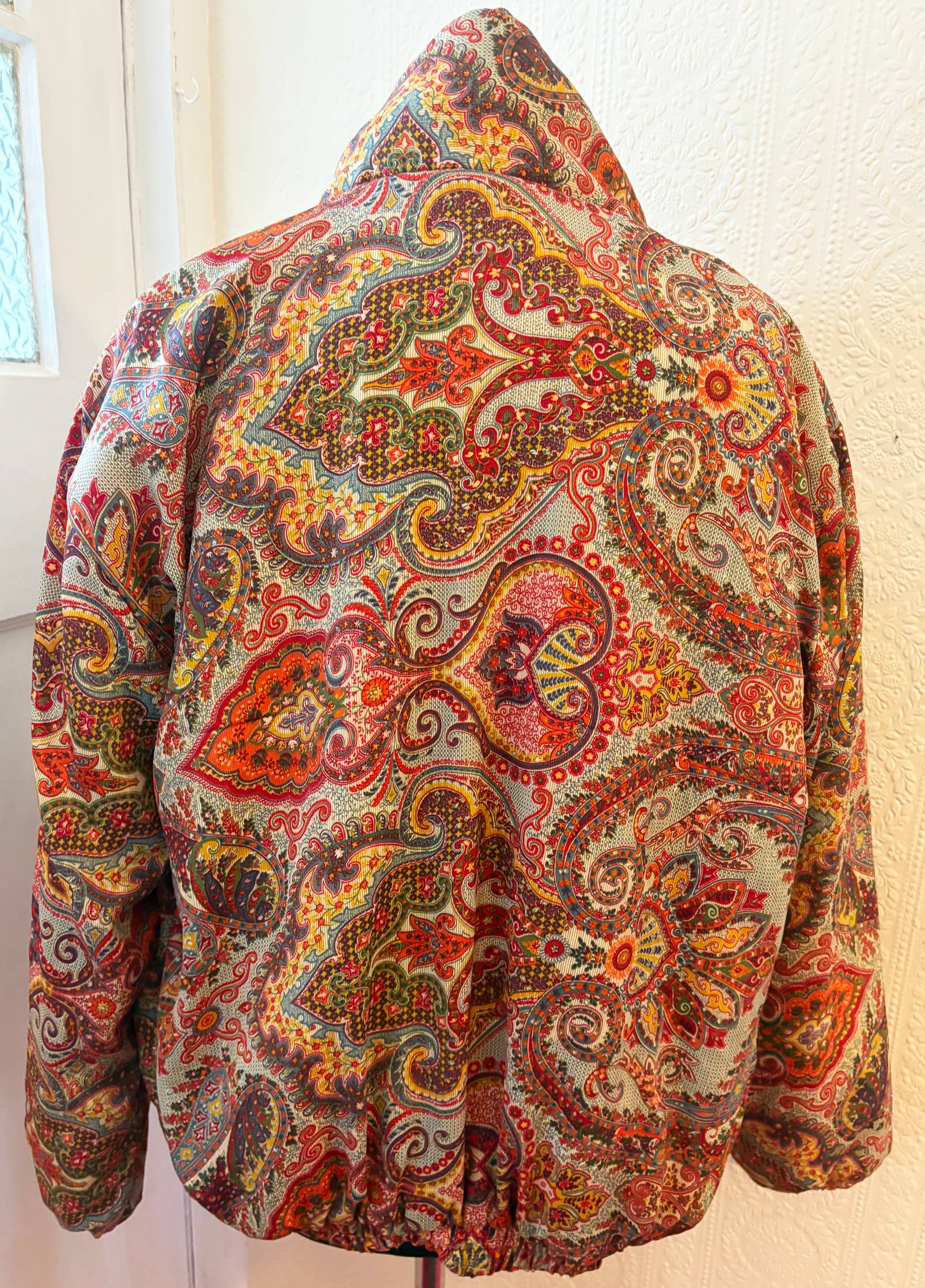Emma's Emporium – wholesale Bomber jacket – Women’s – AW02: Sari Fleece lined Bomber Jackets - Paisley1