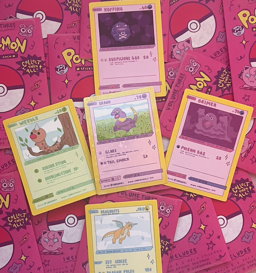 Art of Gabby Ramirez – Großhandel Aufkleber – PKMN Sticker-Packs VOLUME 31