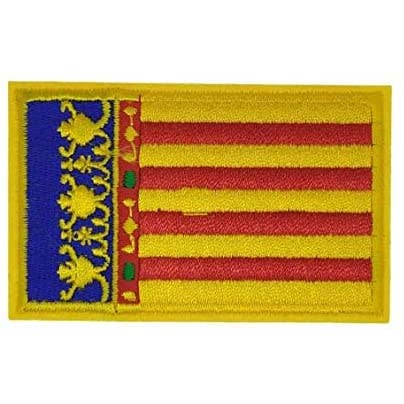 Beclosetoyou - Wholesale Patch - Vlag van de Valenciaanse Gemeenschap Opstrijkbare patch 7,5x5cm