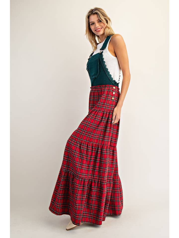 Peace Love Line - Vente Combinaison – femme - PL8626 - COMBINAISON À JAMBES LARGES AVEC DENTELLE CONTRASTANTE ET MOTIF À CARREAUX11