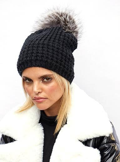 Kyi Kyi - Vente Bonnet – femme - Fourrure de renard classique - Couleurs de base10