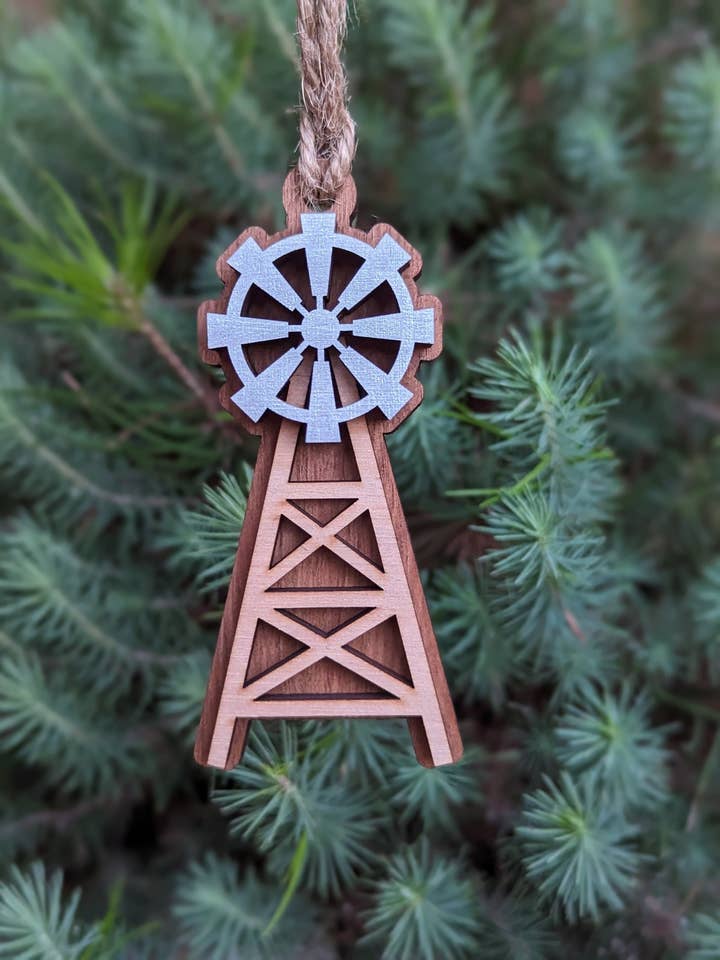 Windmill Christmas Ornament for wholesale by The Little Ornament Shop