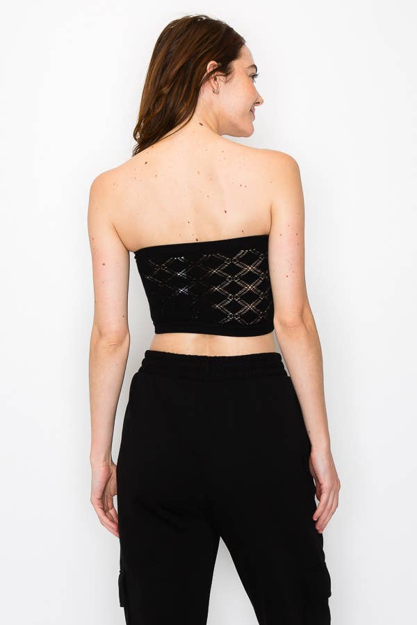 ANWND – Engroshandel Bustier - Dame – 52387-BANDEAU TOP MED DIAMANTHULDETALJE10