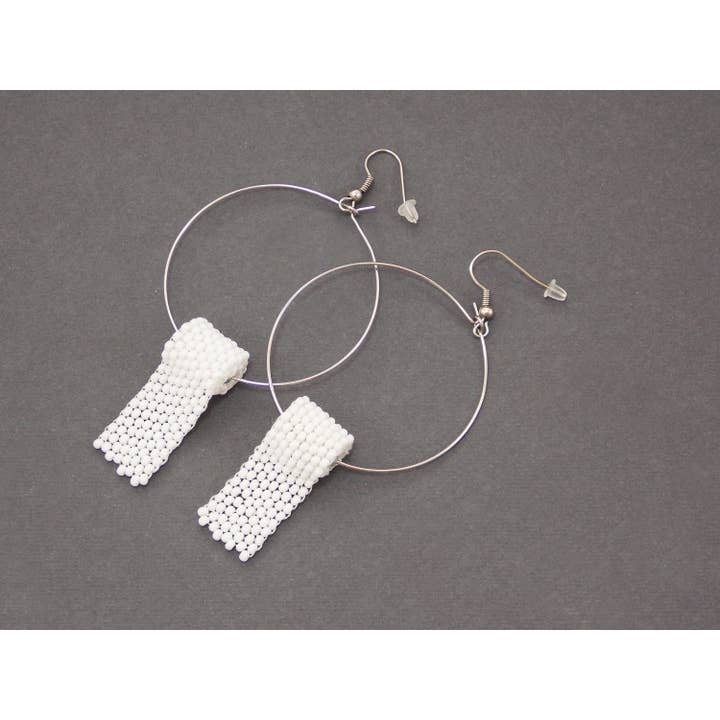 Ninolia - Wholesale Hangende/ronde oorbellen - Witte toiletpapier oorbellen Nieuwigheid sieraden Lol Gag Cadeau voor Vrouwen Doctor Gift Spoof Quarantine 2020 Epidemic Virus Meme Funny Prunk Humor3