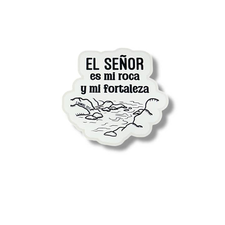 El Señor es mi roca Sticker, Spanish Christian Sticker for wholesale by Shop Praise Creations