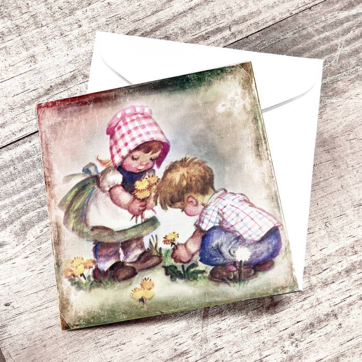 Boy and Girl Mini Card for wholesale by Yesterday's Best