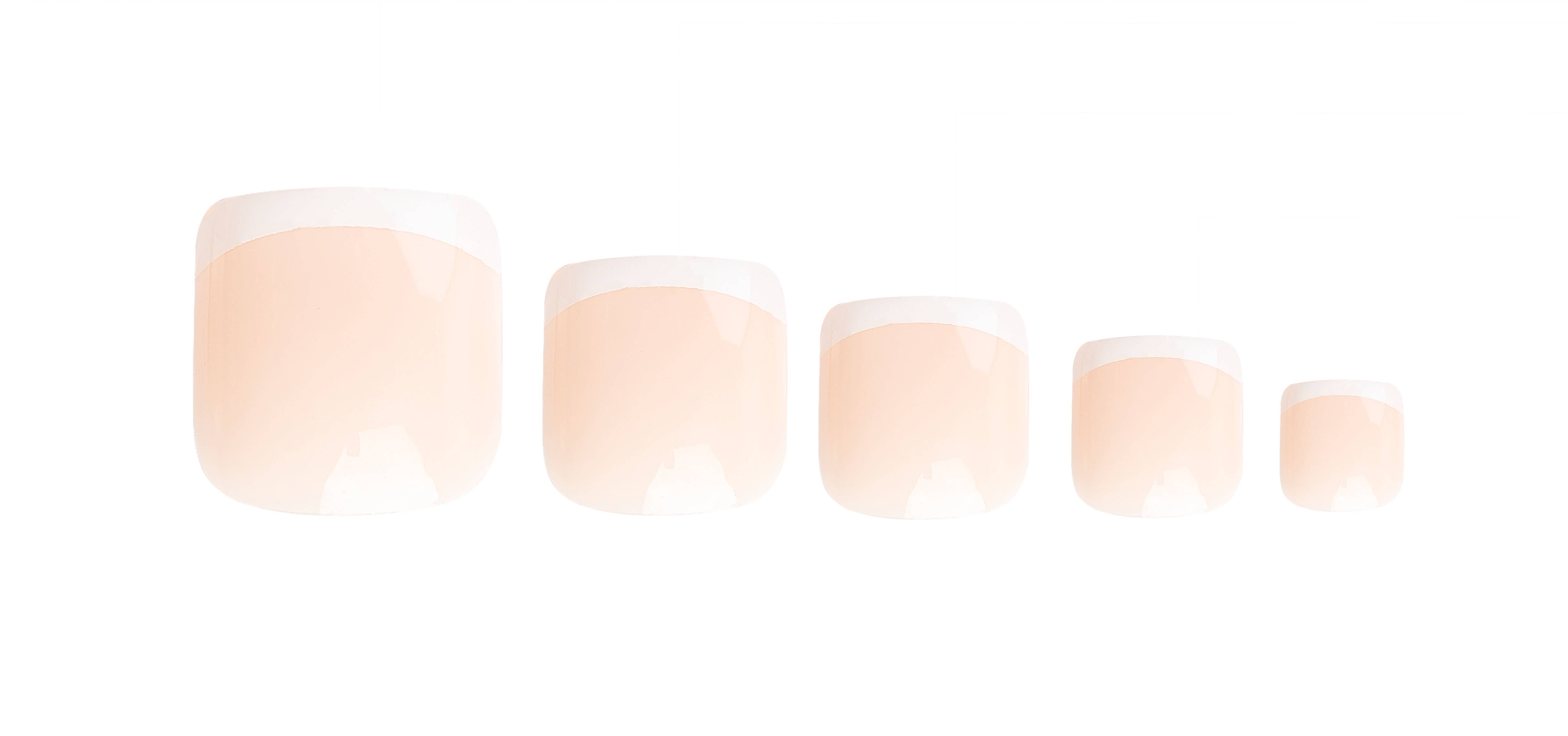 Soinvogue – wholesale Press-on/fake nails – Nail HQ French Tip Toenails (24 Pieces)1