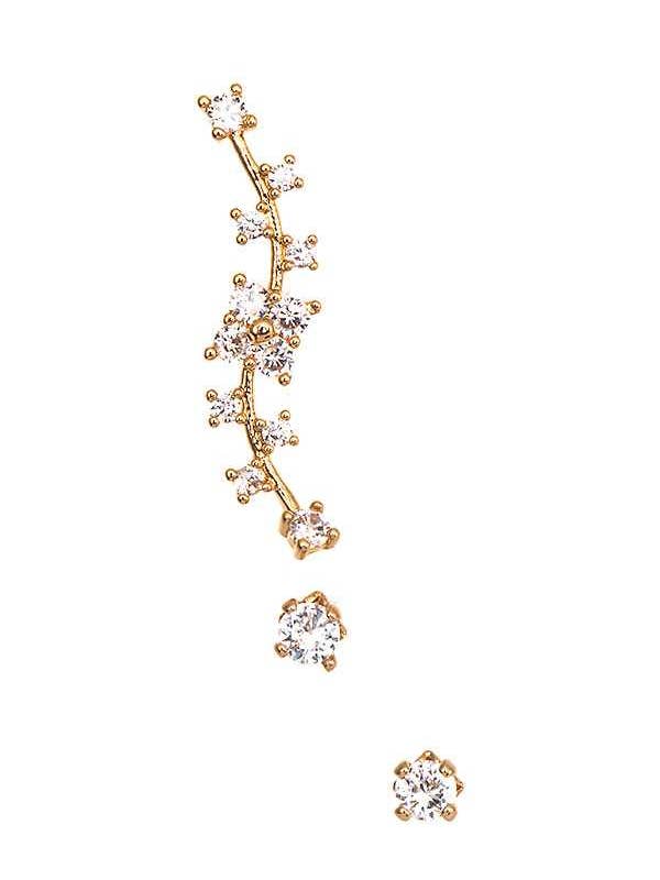 CZ STONE PAVE EAR CUFF EARRING SET 208 for wholesale by anbfashion