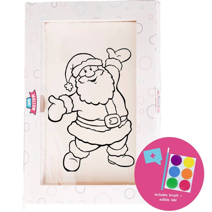Paint Your Own Happy Santa, Christmas Marshmallow Kit for wholesale by Mallow Me