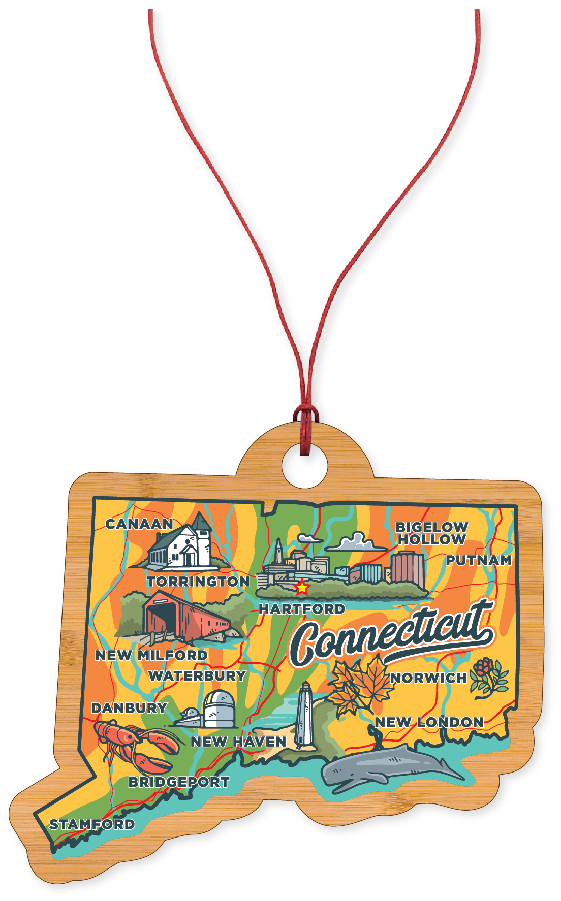 Morris Magnets - Wholesale Ornament - Ornament - Connecticut Across America 2.02