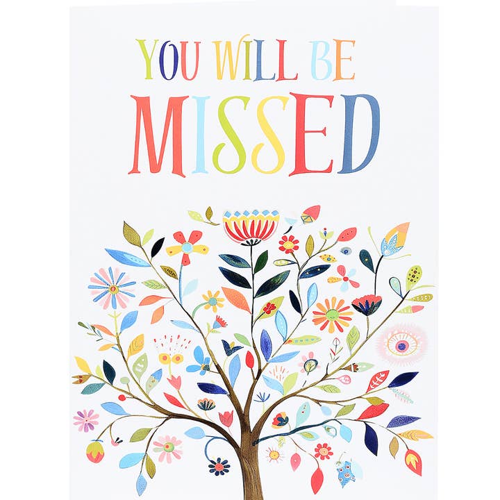 Je zult gemist worden - Afscheidsgroetkaart voor wholesale door Lil's Cards