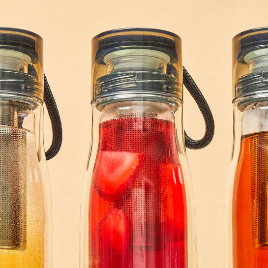 Zoku - Wholesale Tea Strainer/Infuser - Glass Core Bottle & Tea Infuser