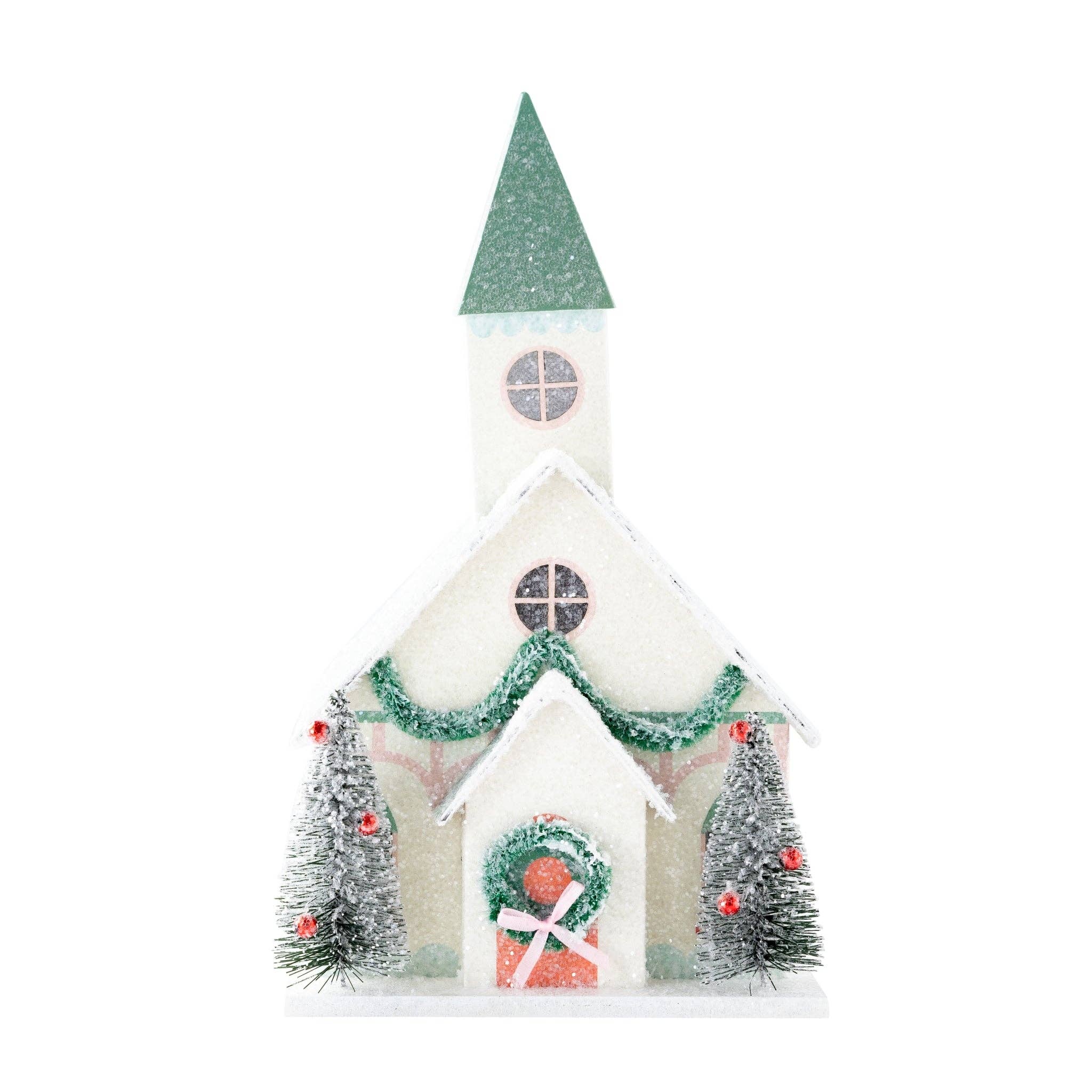 My Mind’s Eye - Wholesale Christmas Decoration - VIL1050 - Village Christmas Paper Church Decoration1