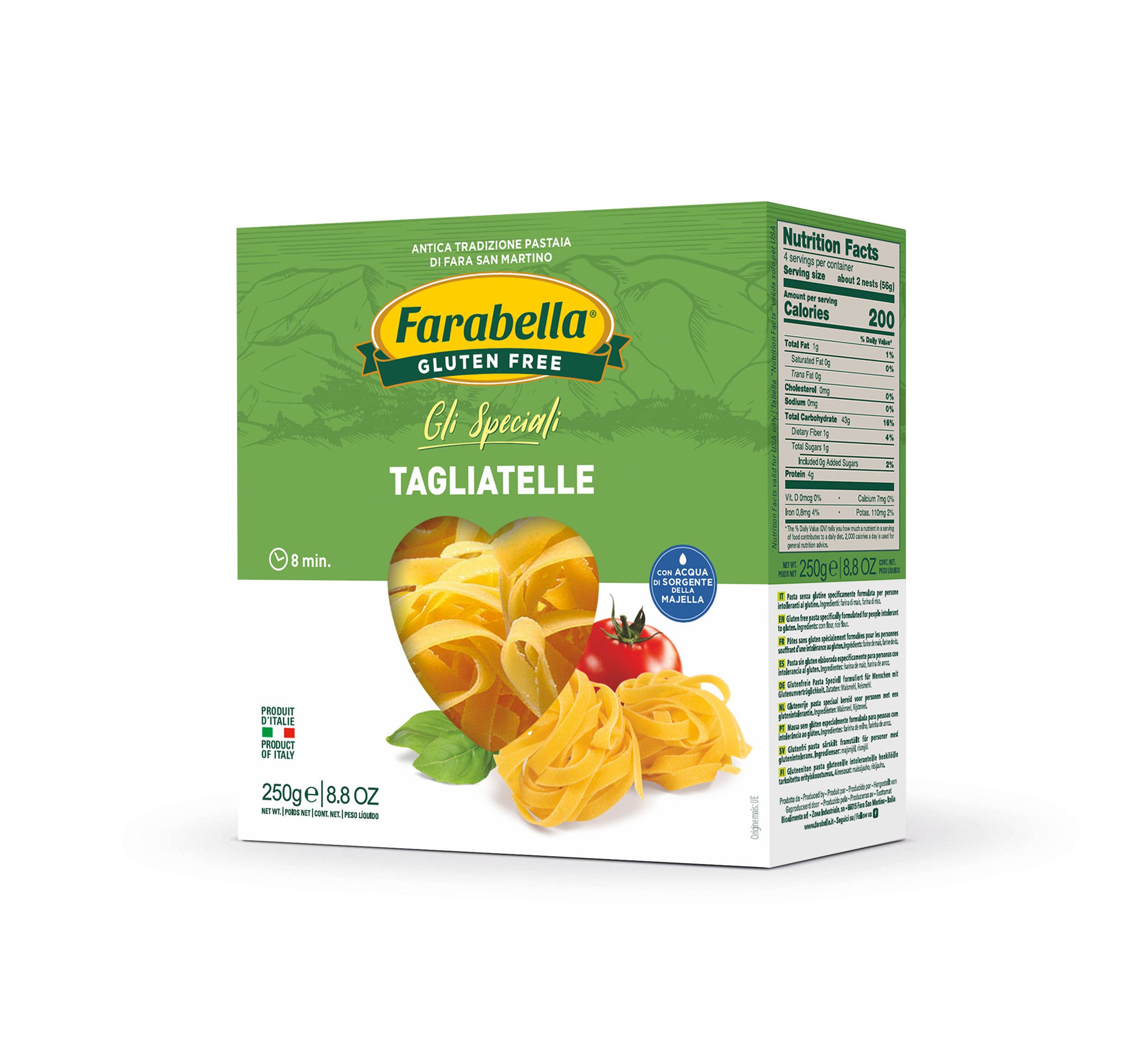 Farabella – wholesale Pasta – Glutenfri Tagliatelle 250G X 60