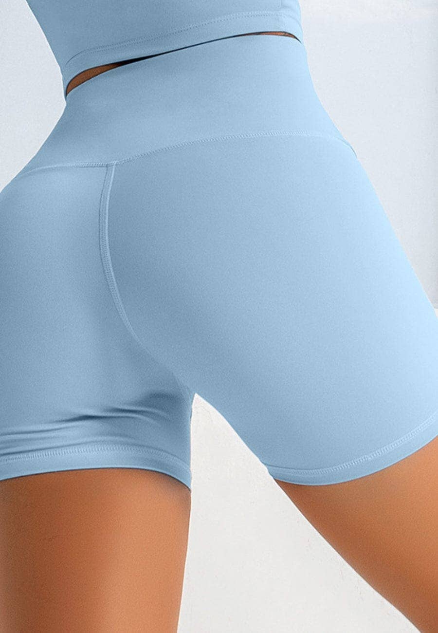 Active by Anna-Kaci - Wholesale Athletic Shorts - Women's - Biker High Rise Sculpting Tight Shorts10
