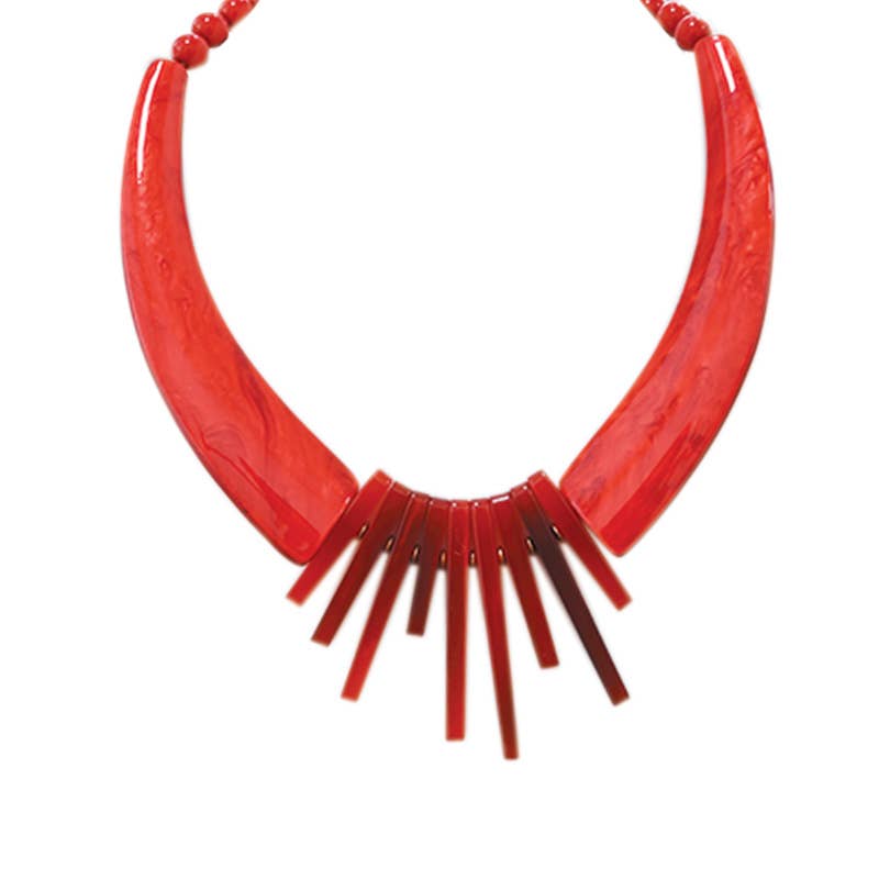 AMORINO SRL - Vendita all'ingrosso Collane di perline/perle - COLLANA CON FRANGE IN RESINA - FT24144A8466